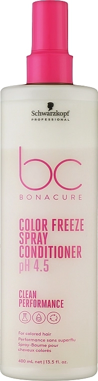 Schwarzkopf Professional Спрей-кондиціонер для фарбованого волосся Bonacure Color Freeze Spray Conditioner pH 4.5 - фото N3