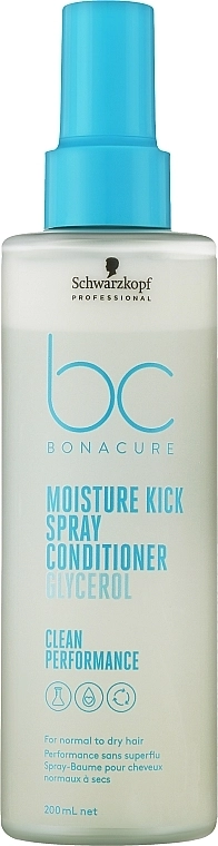 Schwarzkopf Professional Спрей-кондиціонер для волосся Bonacure Moisture Kick Spray Conditioner Glycerol - фото N2