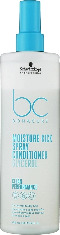 Schwarzkopf Professional Спрей-кондиціонер для волосся Bonacure Moisture Kick Spray Conditioner Glycerol - фото N3