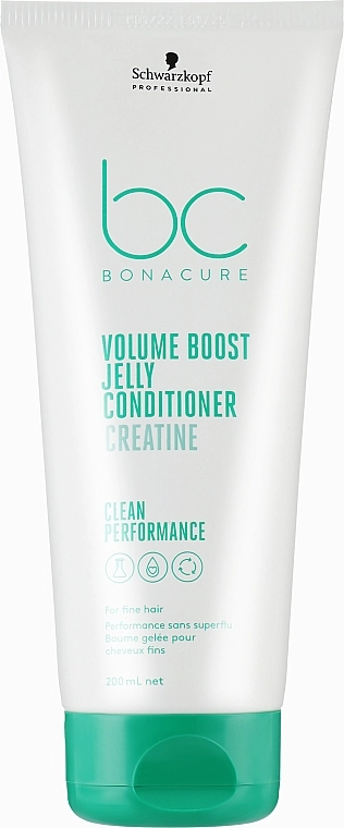 Кондиціонер для тонкого волосся - Schwarzkopf Professional Bonacure Volume Boost Jelly Conditioner Ceratine, 200 мл - фото N1