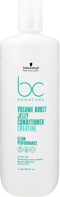 Кондиціонер для тонкого волосся - Schwarzkopf Professional Bonacure Volume Boost Jelly Conditioner Ceratine, 1000ml - фото N1