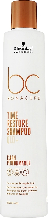 Schwarzkopf Professional Шампунь для волос Bonacure Time Restore Shampoo Q10+ - фото N1