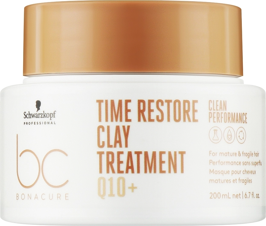 Schwarzkopf Professional Маска для волосся Bonacure Time Restore Clay Treatment Q10+ - фото N1