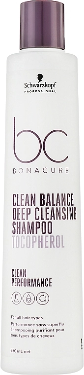 Schwarzkopf Professional Шампунь для волосся Bonacure Clean Balance Deep Cleansing Shampoo - фото N1