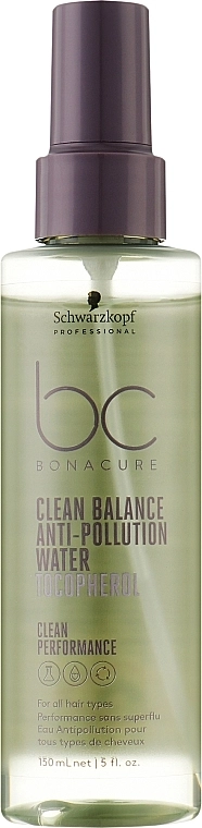 Schwarzkopf Professional Спрей для волосся Bonacure Clean Balance Anti-Pollution Water Tocopherol - фото N1