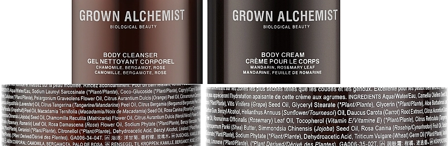 Grown Alchemist Набор Refresh & Rejuvenate Body Care (b cleanser/300ml + b/cream/300ml) - фото N3