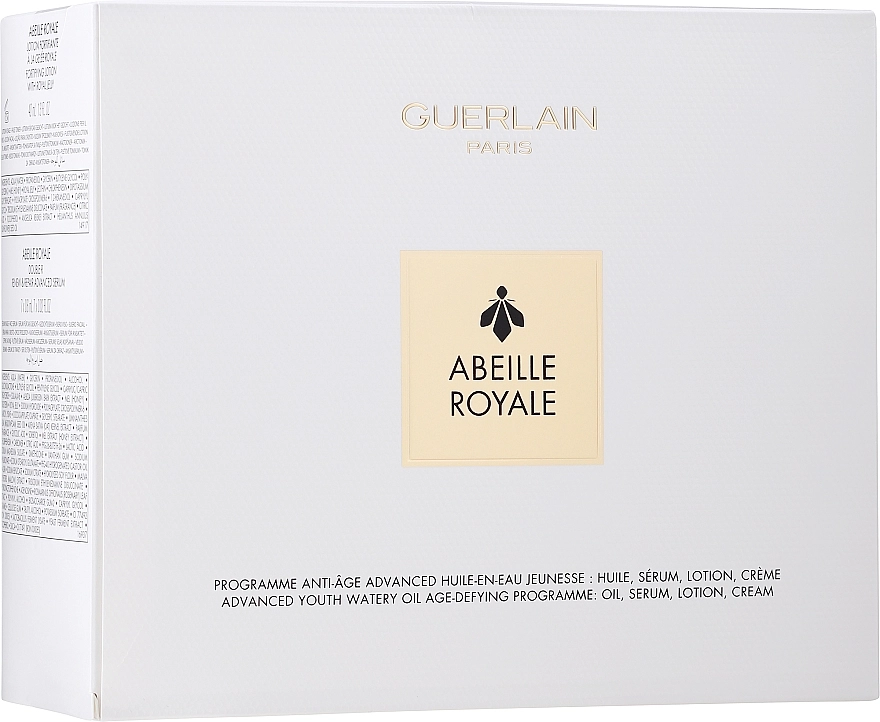 Guerlain Набір Abeille Royale Programme Anti-Age Advanced (f/oil/15ml + f/cr/15 ml + f/ser/8х0.6 ml + f/lot/15 ml + bag) - фото N1