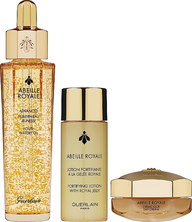 Guerlain Набор Abeille Royale Programme Anti-Age Advanced (f/oil/15ml + f/cr/15ml + f/ser/8х0.6ml + f/lot/15ml + bag) - фото N2