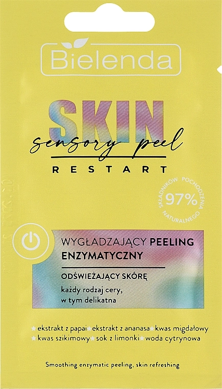 Bielenda Разглаживающий энзимный пилинг для лица, освежающий кожу Skin Restart Sensory Smoothing Enzyme Peeling - фото N1