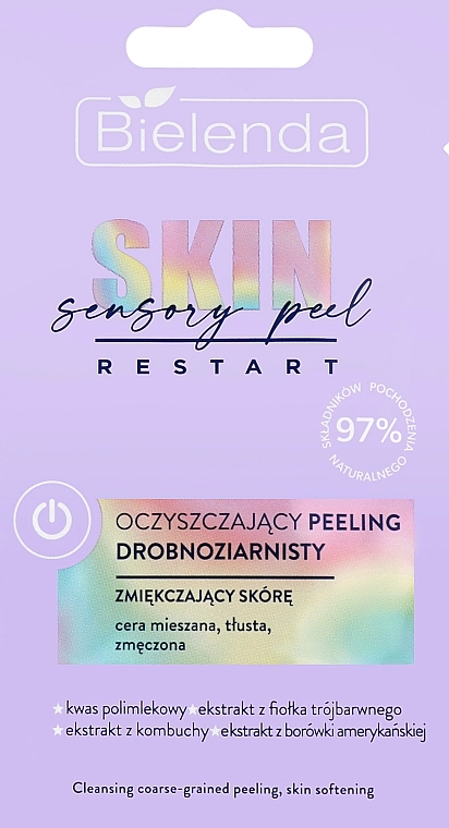 Bielenda Мелкозернистый очищающий пилинг для лица, смягчающий кожу Skin Restart Sensory Fine-Grained Cleansing Peeling - фото N1