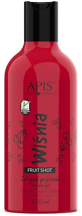 APIS Professional Гель для душа "Вишня" Fruit Shot Cherry Shower Gel - фото N1