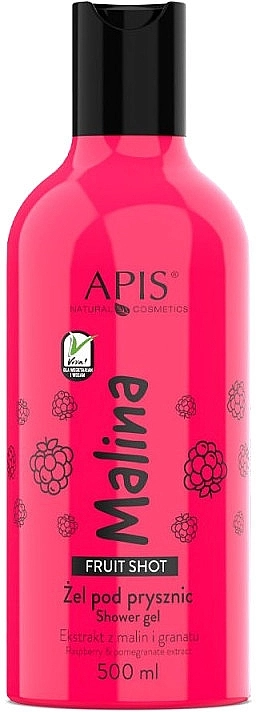 APIS Professional Гель для душу "Малина" Fruit Shot Raspberry Shower Gel - фото N1