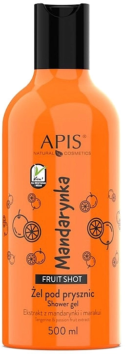 APIS Professional Гель для душу "Мандарин" Fruit Tangerine Shower Gel - фото N1