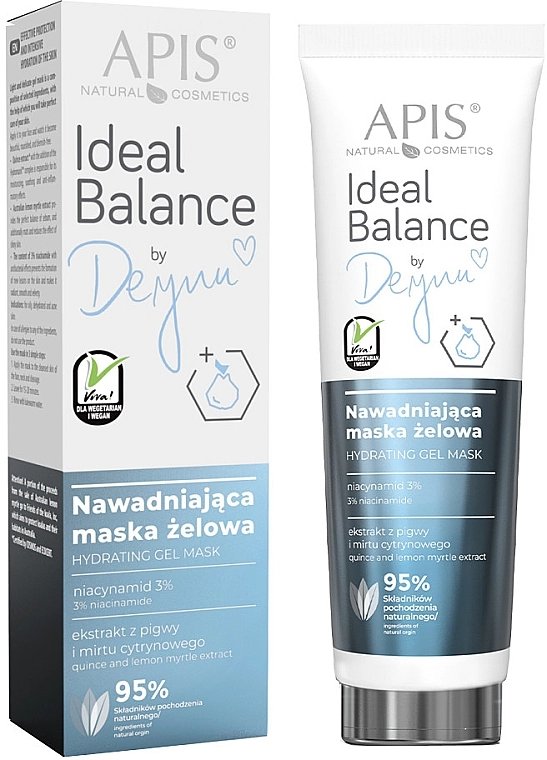 APIS Professional Увлажняющая гелевая маска для лица Ideal Balance By Deynn Hydrating Gel Mask - фото N1
