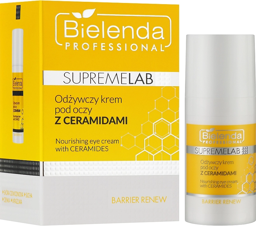 Bielenda Professional Крем для кожи вокруг глаз питательный с керамидами SupremeLab Barrier Renew Nourishing Eye Cream With Ceramides - фото N2