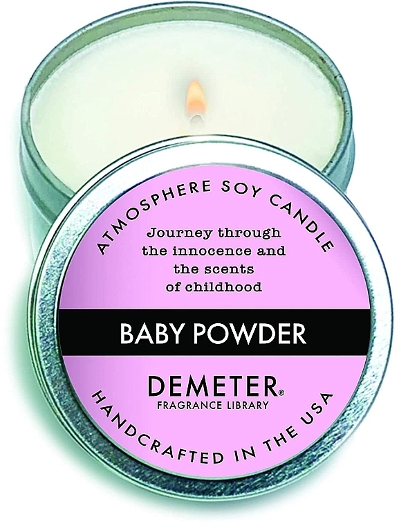 Demeter Fragrance Ароматична соєва свічка «Дитяча присипка» The Library of Fragrance Baby Powder Soy Candle - фото N1