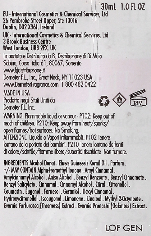 Demeter Fragrance Library Thailand Одеколон - фото N3