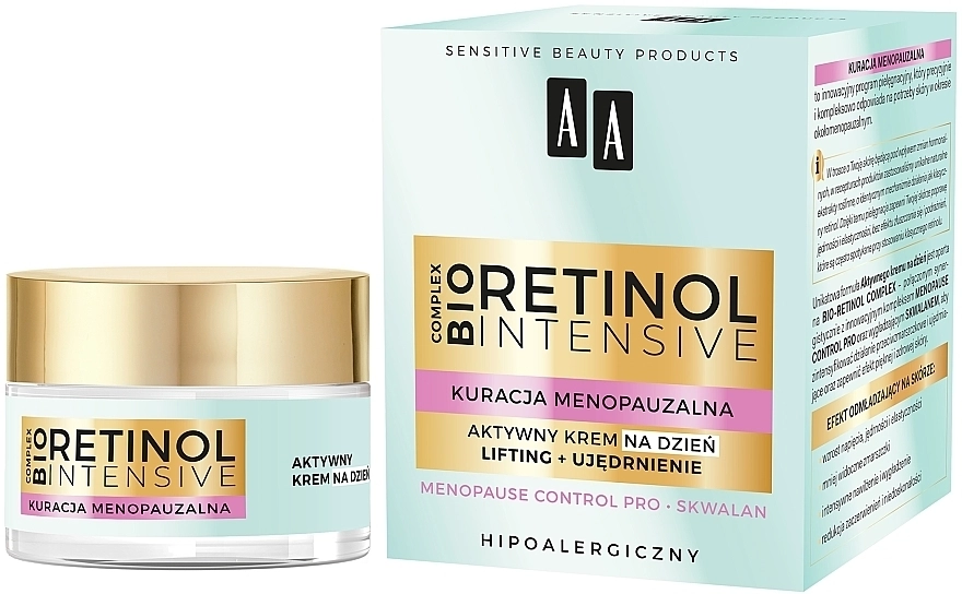 AA Активный дневной крем "Лифтинг + укрепление" Retinol Intensive Cream - фото N2