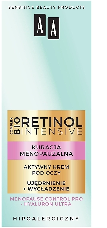 AA Активний крем для очей "Зміцнення + розгладжування" Retinol Intensive - фото N1