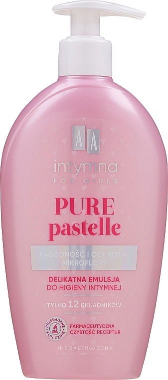AA Делікатна емульсія для інтимної гігієни Cosmetics Intymna Pure Pastelle For Girls - фото N2
