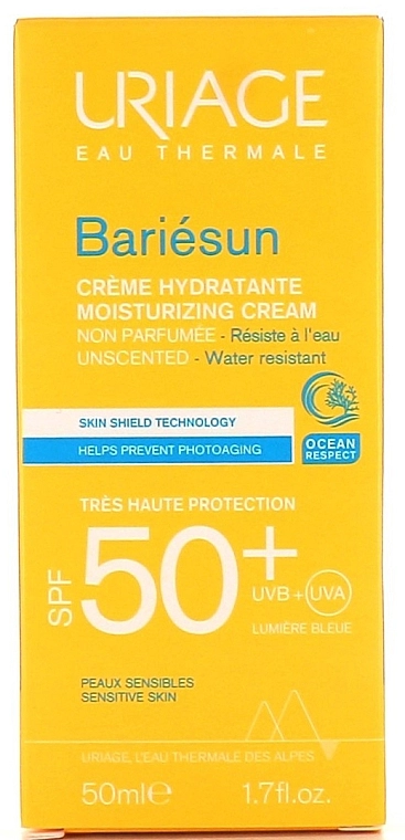 Uriage Сонцезахисний зволожувальний крем для тіла Bariesun Moisturuzing Cream SPF50+ - фото N2