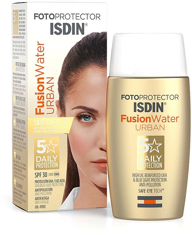 Isdin Сонцезахисний засіб для обличчя Fotoprotector Fusion Water SPF 30+ - фото N1