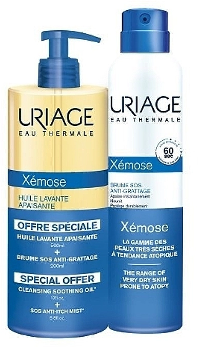 Uriage Набір Xemose (sh/oil/500ml + mist/200ml) - фото N1