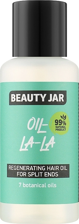 Beauty Jar Відновлювальна олія для посічених кінчиків волосся з міксом з 7 рослинних олій Oil La-La Regenerating Hair Oil For Split Ends - фото N1