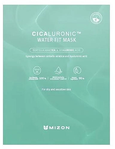 Mizon Тканевая маска для лица Cicaluronic Water Fit Mask - фото N1