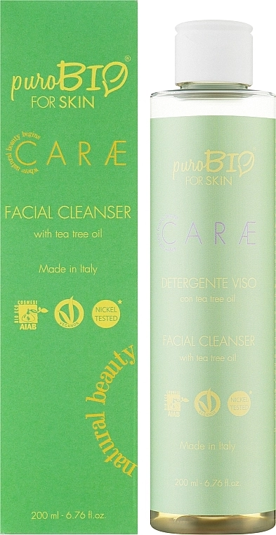 PuroBio Cosmetics Очищающее средство для лица с маслом чайного дерева Facial Cleanser - фото N2