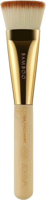 Zoeva Пензель для контурингу 109 Face Paint Brush Bamboo Golden Beige - фото N1