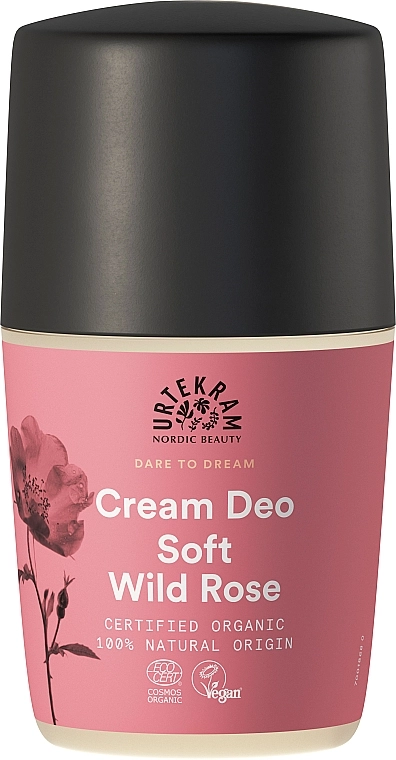 Urtekram Крем-дезодорант Soft Wild Rose Roll-On Deodorant - фото N1