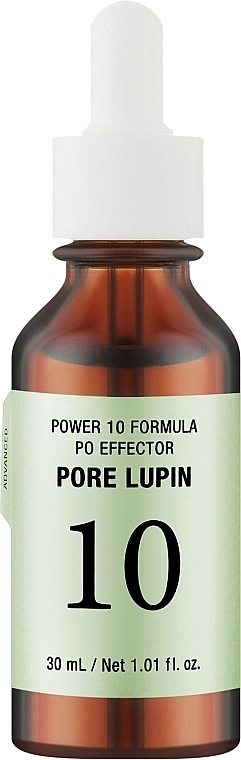 Заспокійлива сироватка для звуження пор Power 10 Formula PO Effector Pore Lupin - It's Skin Power 10 Formula PO Effector Pore Lupin, 30 мл - фото N1