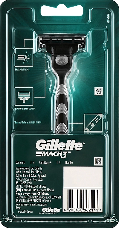 Gillette Станок для гоління зі змінною касетою Mach3 - фото N2