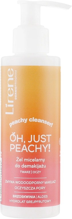 Lirene Мицеллярный гель для снятия макияжа с лица и глаз Oh, Just Peachy! - фото N1