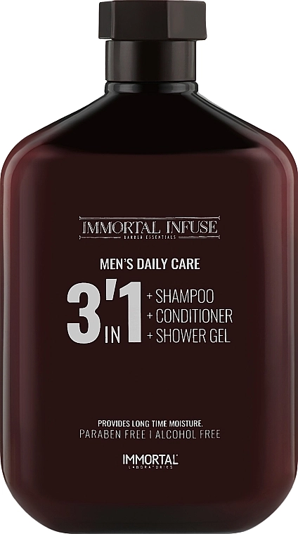 Immortal Шампунь для волосся 3в1 Infuse Men’s Daily Care 3 in 1 - фото N1