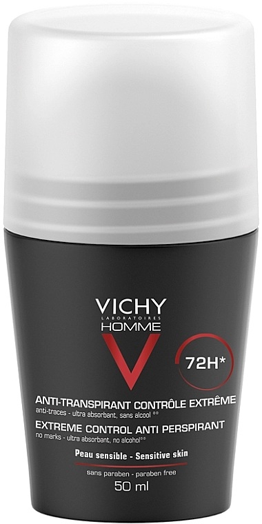 Vichy Интенсивный дезодорант-антиперспирант для мужчин "72 часа защиты" Deo Anti-Transpirant 72H - фото N1