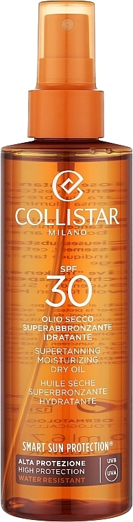 Collistar Суха олія для засмаги Sun Care Supertanning Moisturizing Dry Oil SPF30 - фото N1