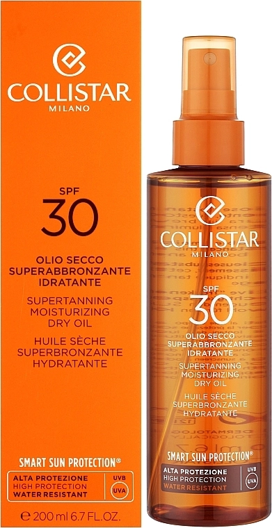 Collistar Суха олія для засмаги Sun Care Supertanning Moisturizing Dry Oil SPF30 - фото N2