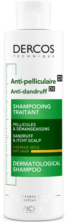 Vichy Шампунь від лупи для сухого волосся Dercos Anti-Dandruff Treatment Shampoo - фото N1