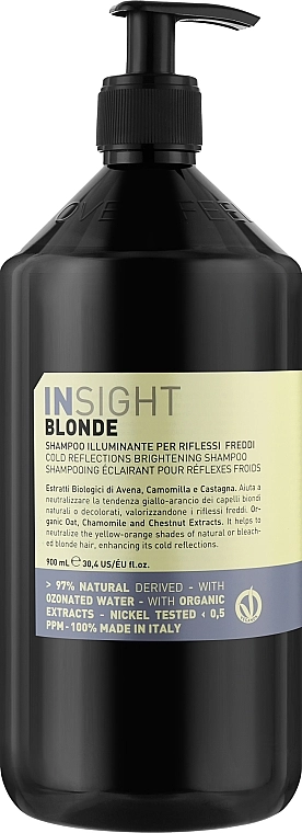 Insight Шампунь для волос "Холодные отражения" Blonde Cold Reflections Shampoo - фото N3