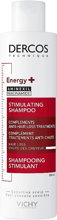 Vichy Тонизирующий шампунь для борьбы с выпадением волос Dercos Energy+ Stimulating Shampoo - фото N1