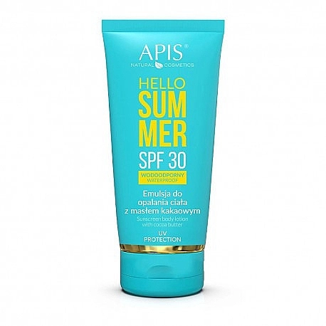 APIS Professional Лосьон для загара для тела с маслом какао SPF30 APIS Hello Summer - фото N1