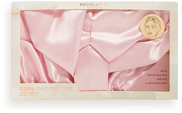 Revolution Haircare Сатинова пов'язка для волосся Satin Hair Wrap Pink - фото N2