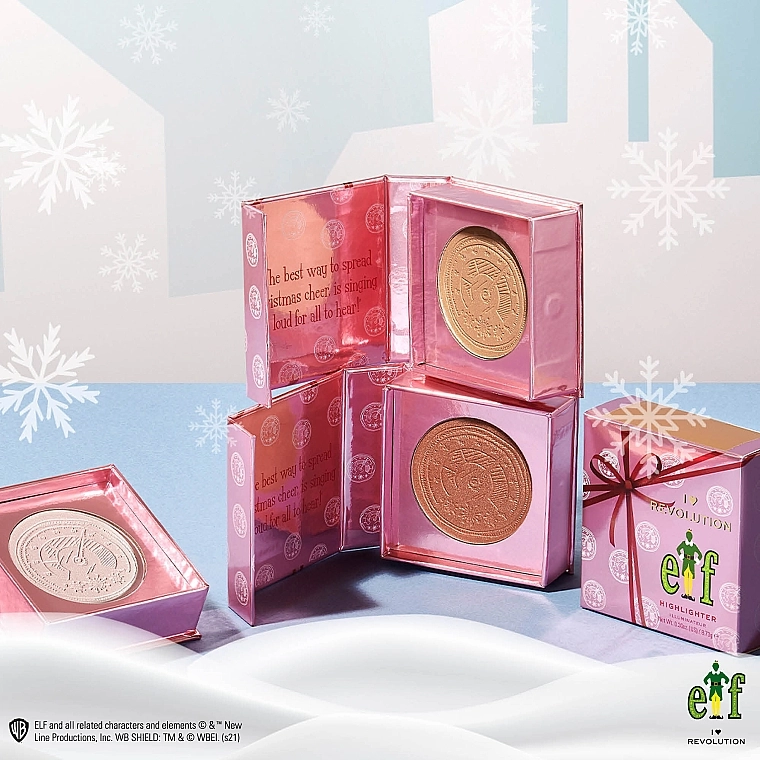 I Heart Revolution Elf Christmas Cheer Highlighter Хайлайтер для лица - фото N5