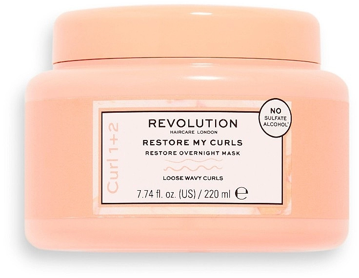 Revolution Haircare Увлажняющая ночная маска для кудрявых волос Restore My Curls Overnight - фото N1