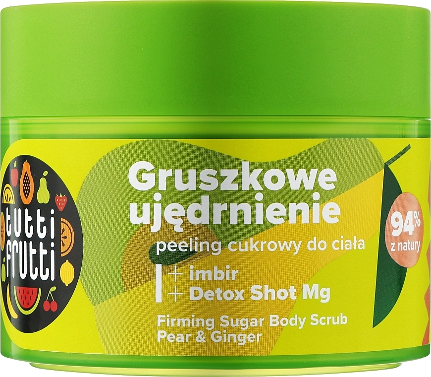 Farmona Пілінг цукровий для тіла "Груша та імбир" Tutti Frutti Pear & Ginger Sugar Scrub - фото N1