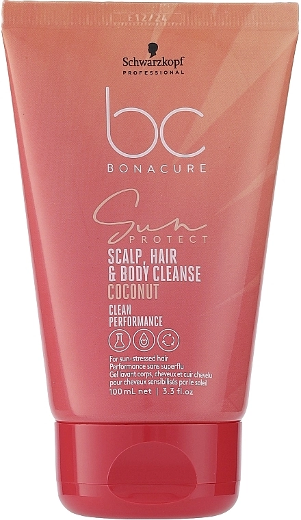 Schwarzkopf Professional Шампунь для кожи головы, волос и тела Bonacure Sun Protect 3-In-1 Scalp, Hair & Body Cleanse Coconut - фото N6