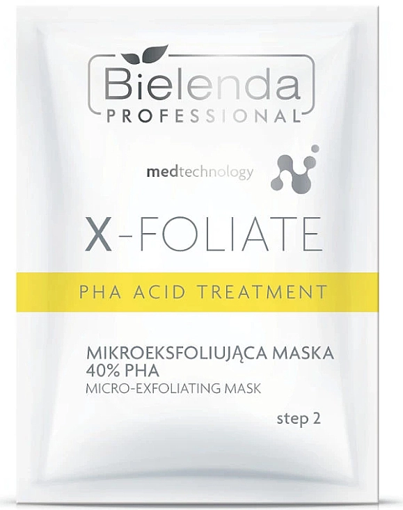 Bielenda Professional Набір X-Foliate PHA Acid Treatment (f/peeling/5*1.5g + f/mask/5*15g + f/ser/5*2ml) - фото N4