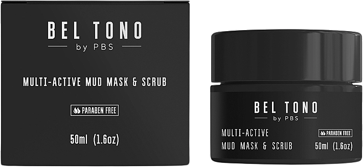 Bel Tono Мультиактивна грязьова маска-скраб для обличчя Multi-Active Mud Masque & Scrub - фото N1